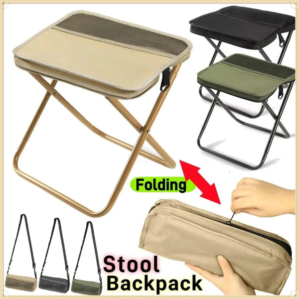 Compact Folding Stool with Carry Bag — Lightweight Seat for Outdoors