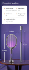 Telescopic Electric Mosquito Swatter Lamp